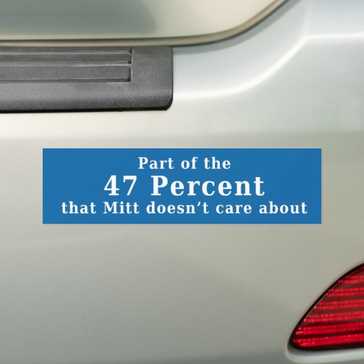 47 % BUMPERSTICKER (Op auto)