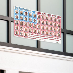 47 Cartoon Amerikaanse Presidenten Trump Outdoor B Spandoek