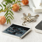 '47 Classic Automobile Premium-Sleutelhanger Sleutelhanger (Zijkant)