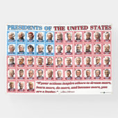 47 Dessin des présidents américains Trump Bannière (Horizontal)