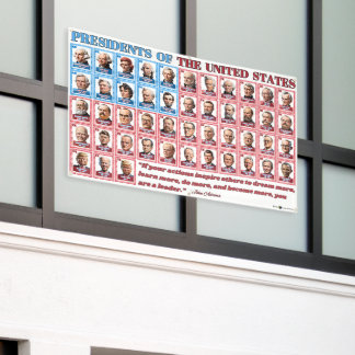 47 Dessin des présidents américains Trump Bannière