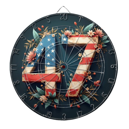 47 Donald Trump Dartbord (Voorkant)