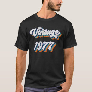 47 Jaar Oud Gift Mannen Vrouwen Vintage 1977 47e G T-shirt