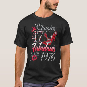 47 jaar oud hoofdstuk 47 EST 1976 47th Birth T-shirt
