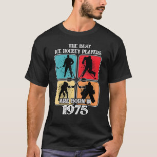 47 jaar oud ijshockeyspeler 1975 47e verjaardag V T-shirt