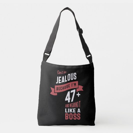 47 jaar oude bruistocht crossbody tas (Voorkant)