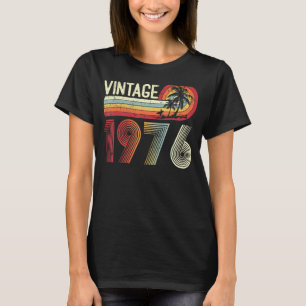 47 jaar Oude Mannen Vrouwen 1976 Retro 47th Birth T-shirt