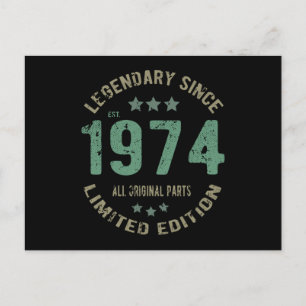 47 Jaar Verjaardag Legende 47e Verjaardag Briefkaart