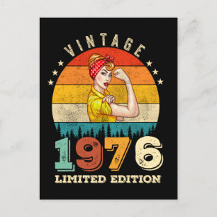 47-jarige  vrouwen uit 1976 47e verjaardag Gift Briefkaart