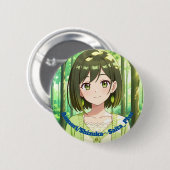 47_Plus 青森 静花 - Aomori Shizuka Ronde Button 5,7 Cm (Voorkant /achterkant)