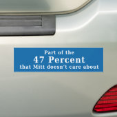 47 procent bumpersticker (Op auto)