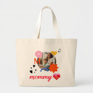 47.Proud mama, moederdag, mama, mama, thuiscadeaut Grote Tote Bag