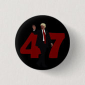 47 TRUMP 2024 RONDE BUTTON 3,2 CM (Voorkant)