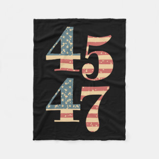 47 Trump 2024 Vlagsteun Trump 45 47 WOM Fleece Deken