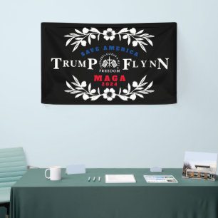 47 Trump Flynn 2024 Spandoek