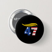 47 Trump Hair _1 Ronde Button 5,7 Cm (Voorkant /achterkant)