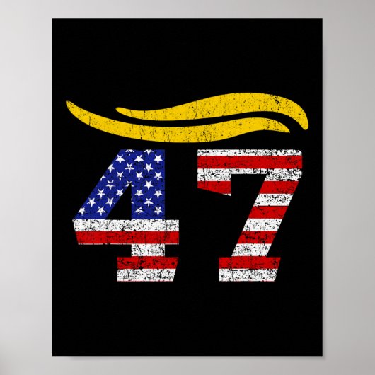 47 Trump Hair  Poster (Voorkant)