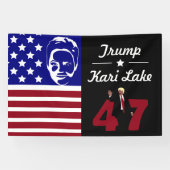 47 Trump Kari Lake 2024 Spandoek (Horizontaal)
