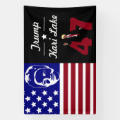 47 Trump Kari Lake 2024 Spandoek (Verticaal)