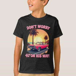 47 Trump Roze Autorit Retro Vintage Stijl Strand Z T-shirt