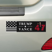 47 Trump Vance 2024 Bumpersticker (Op auto)