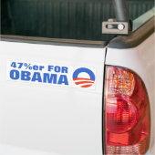 47 % voor Obama 2012 Bumpersticker (Op Truck)