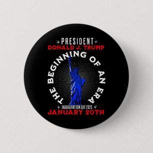 47e Amerikaanse President Trump Inauguratie Dag 20 Ronde Button 5,7 Cm