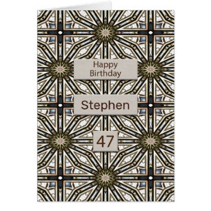 47e anniversaire Abstrait Mandala Design