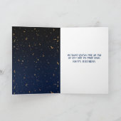 47e anniversaire Gold Foil Balloon et carte Confet (Intérieur)