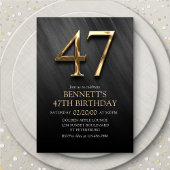 47e Invitation d'anniversaire