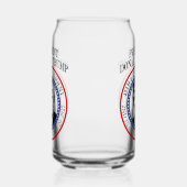 47e President Donald Trump Inauguratie Keepsake Blikvorm Glas (Links)