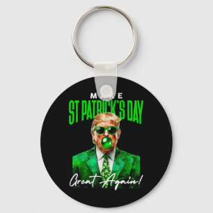 47e President Donald Trump maakt St Patrick Day Gr Sleutelhanger