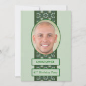 47e verjaardag Afbeelding van uitnodiging tot het  (Voorkant)