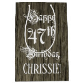 47e verjaardag: Fancy, Faux Hood Kijk + Aangepaste Medium Cadeauzakje (Voorkant)