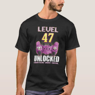47e verjaardag Gamer jongens meisjes 47 jaar oud n T-shirt