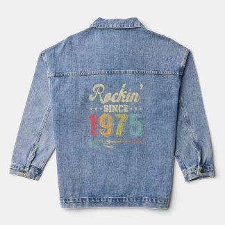 47e verjaardag  gitaar Rockin' sinds 1975 GU Denim Jacket