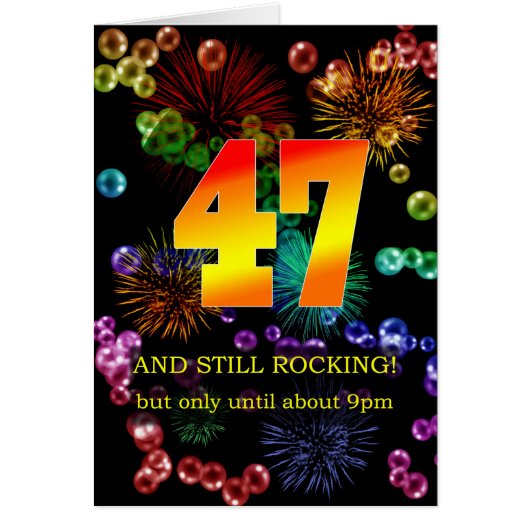 47e verjaardag nog steeds springend (Voorkant)