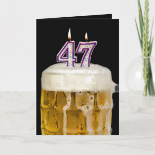 47e verjaardag zwarte bier kaart