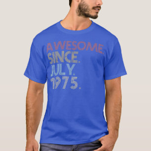 47e verjaardagsfeestje 47 jaar oud geweldig sinds t-shirt