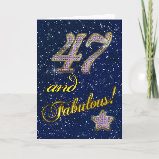 47th Birthday party Invitation (Voorkant)