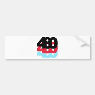 480 Gebiedscode Bumpersticker