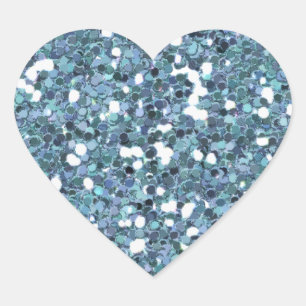 4865__desert-spring-glitter-blue LICHTBLAUWE BLAUW Hart Sticker