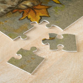 4872 Cat au puzzle des feuilles d'automne (Côté)