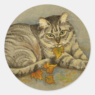 4872 Stickers Chat Automne
