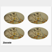 4872 Stickers Chat Automne (Feuille)