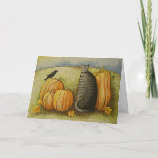 4874 Harvest Cat Halloween Kaart