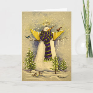 4881 Snow Angel & Birds Sympathikaart Kaart