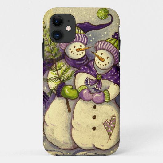 4882 Snowmen Kerstmis Case-Mate iPhone Case (Achterkant)