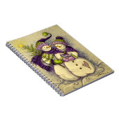 4882 Snowmen Kerstmis Notitieboek (Rechterzijde)