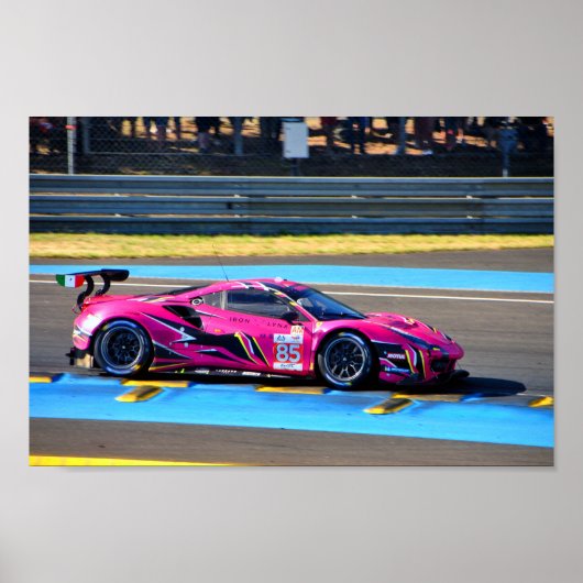 488 GTE EVO 24 uur Le Mans 2022 Poster (Voorkant)